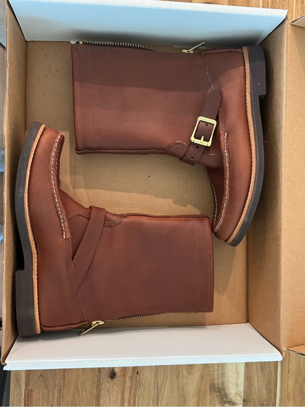 Russel Moccasins Zephyr Boots New in Box Men’s size 7.5d